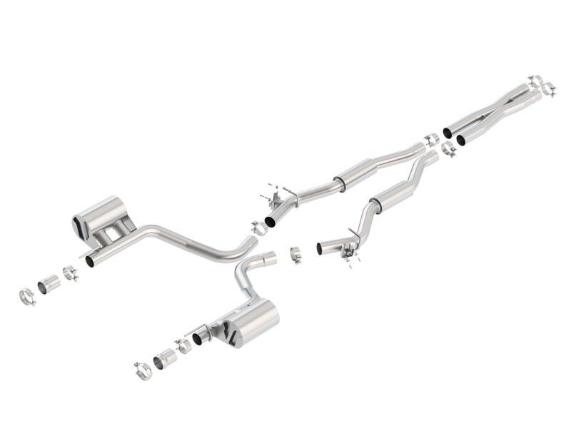 Borla 15-16 Dodge Challenger SRT 392 S-Type Catback Exhaust Single Split Rear Exit (No Tip) - Crew Original