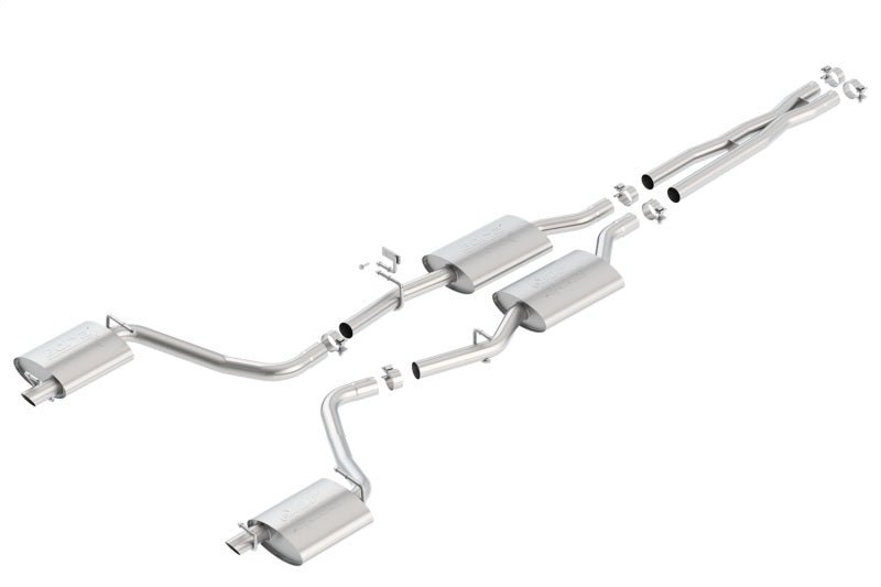 Borla 15-16 Dodge Charger 3.6L V6 ATAK Cat Back Exhaust (Uses Factory Valence) - Crew Original