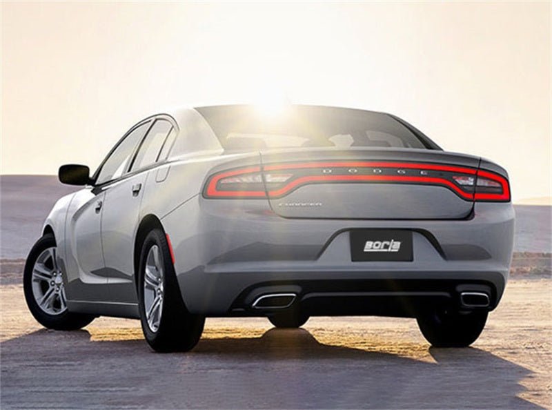 Borla 15-16 Dodge Charger 3.6L V6 ATAK Cat Back Exhaust (Uses Factory Valence) - Crew Original