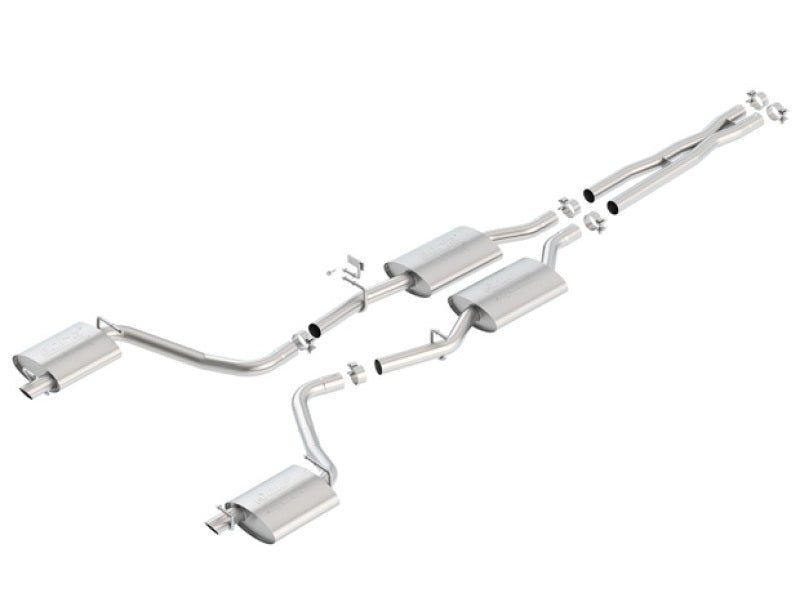 Borla 15-16 Dodge Charger 3.6L V6 ATAK Cat Back Exhaust (Uses Factory Valence) - Crew Original