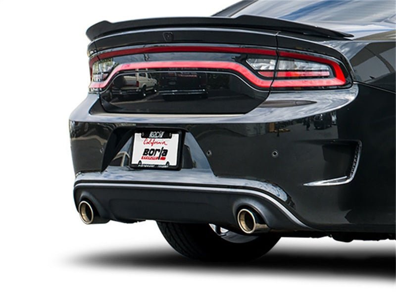 Borla 15-16 Dodge Charger Hellcat 6.2L V8 ATAK Catback Exhaust w/ Valves No Tips Factory Valance - Crew Original
