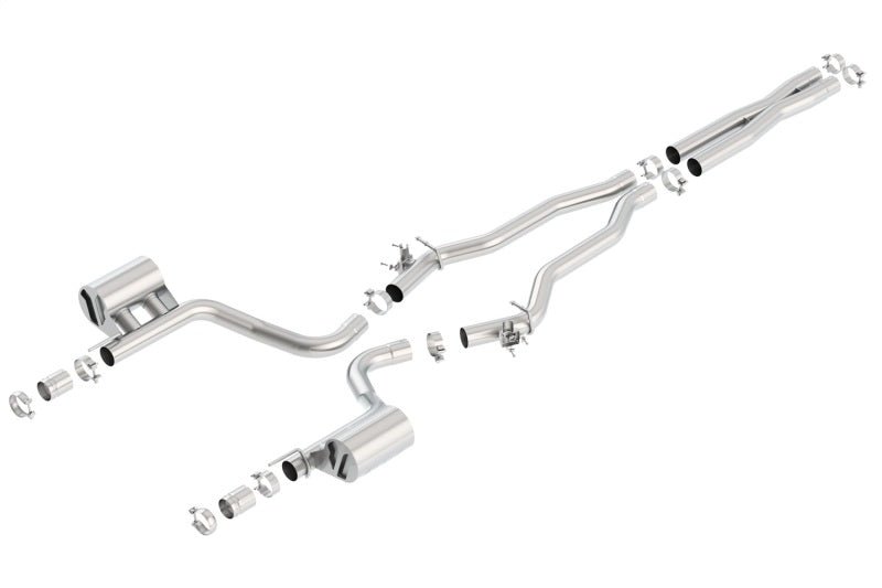 Borla 15-16 Dodge Charger Hellcat 6.2L V8 ATAK Catback Exhaust w/ Valves No Tips Factory Valance - Crew Original