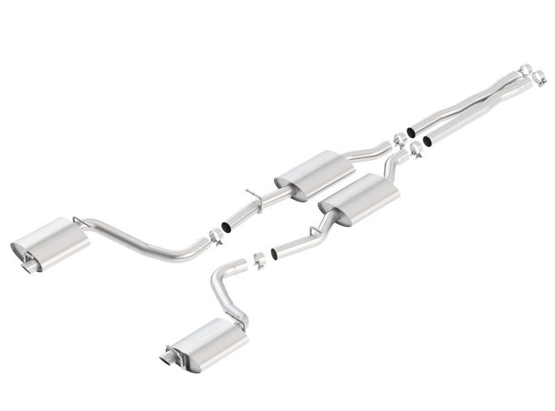 Borla 15-16 Dodge Charger R/T 5.7L No Tip Use Factory Valence Single Split Rear Exit S-Type Exhaust - Crew Original