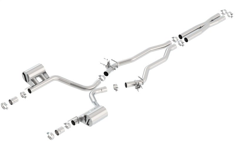 Borla 15-16 Dodge Charger SRT 392 6.4L No Tip Single Split Rear Exit ATAK w/ Valves Exhaust - Crew Original
