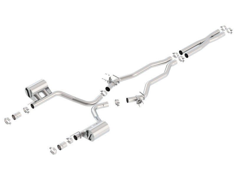 Borla 15-16 Dodge Charger SRT 392 6.4L No Tip Single Split Rear Exit ATAK w/ Valves Exhaust - Crew Original