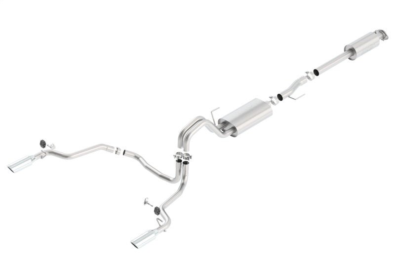 Borla 15-16 Ford F-150 2.7L/3.5L V6 / 5.0L V8 Ext. Cab Std. Bed CB Exh Touring Single Split Rear Ext - Crew Original