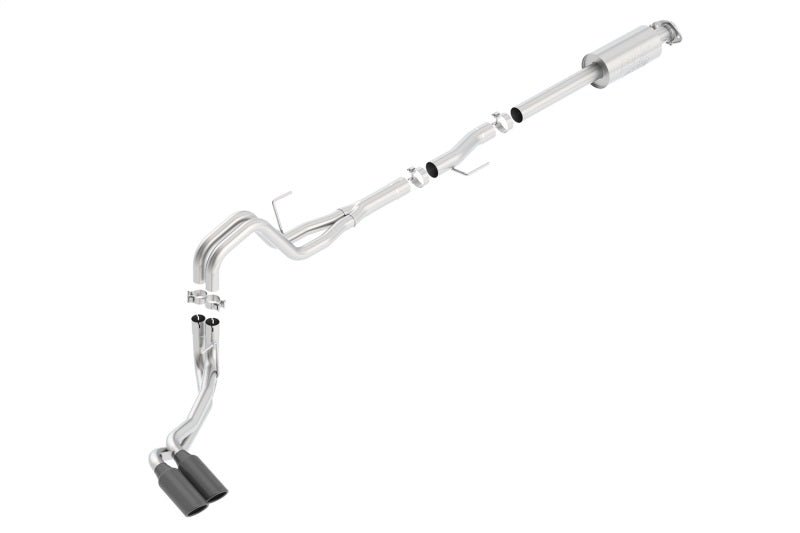 Borla 15-16 Ford F-150 3.5L EcoBoost Ext. Cab Std. Bed Black Chrome CB Exhaust ATAK Truck Side Exit - Crew Original