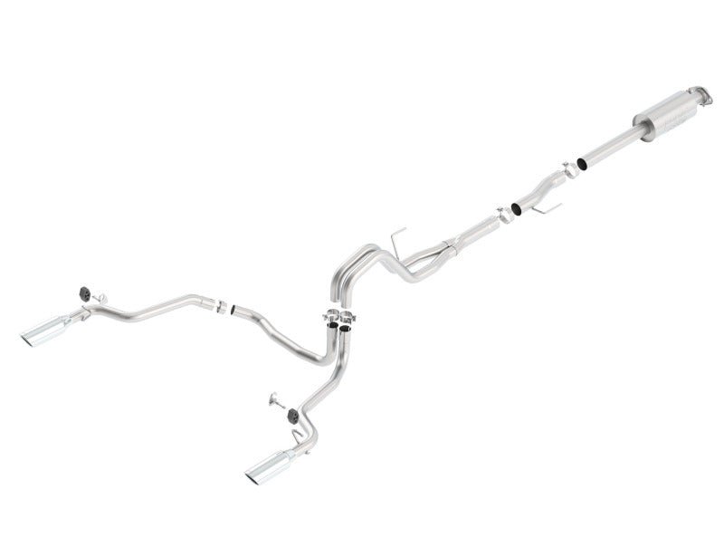 Borla 15-16 Ford F-150 3.5L EcoBoost Ext. Cab Std. Bed Catback Exhaust ATAK Single Split Rear Exit - Crew Original