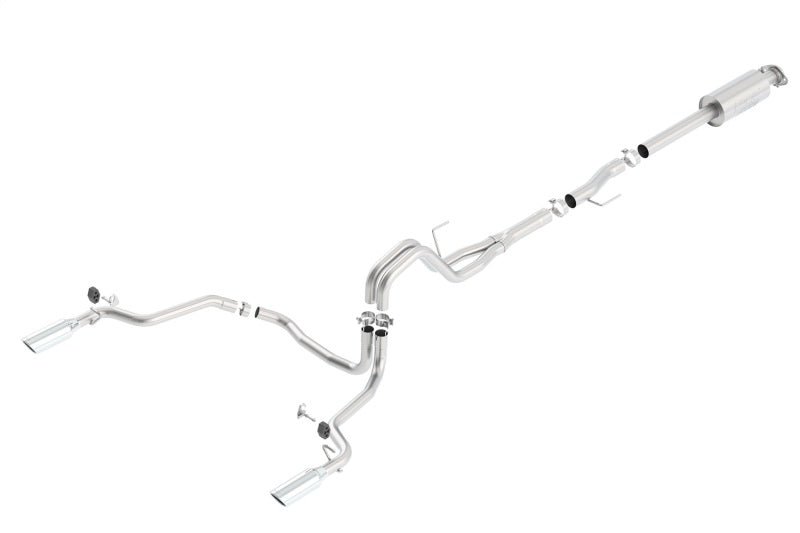 Borla 15-16 Ford F-150 3.5L EcoBoost Ext. Cab Std. Bed Catback Exhaust ATAK Single Split Rear Exit - Crew Original
