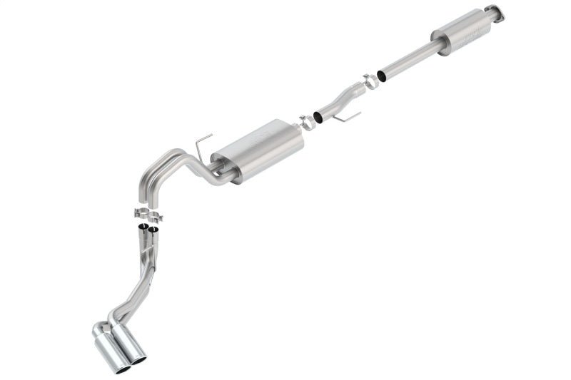 Borla 15-16 Ford F-150 3.5L EcoBoost Ext. Cab Std. Bed Catback Exhaust S-Type Truck Side Exit - Crew Original