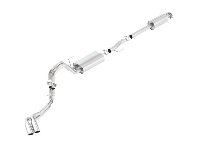 Borla 15-16 Ford F-150 3.5L EcoBoost Ext. Cab Std. Bed Catback Exhaust Touring Truck Side Exit - Crew Original