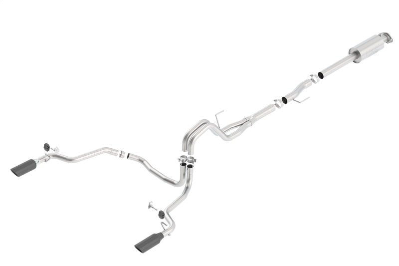 Borla 15-16 Ford F150 3.5L EcoBoost Ext. Cab Black Chrome CB Exht ATAK Single Split Rear Exit - Crew Original