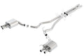 Borla 15-16 Ford Mustang Shelby GT350 5.2L ATAK Cat Back Exhaust (Uses Factory Valence) - Crew Original