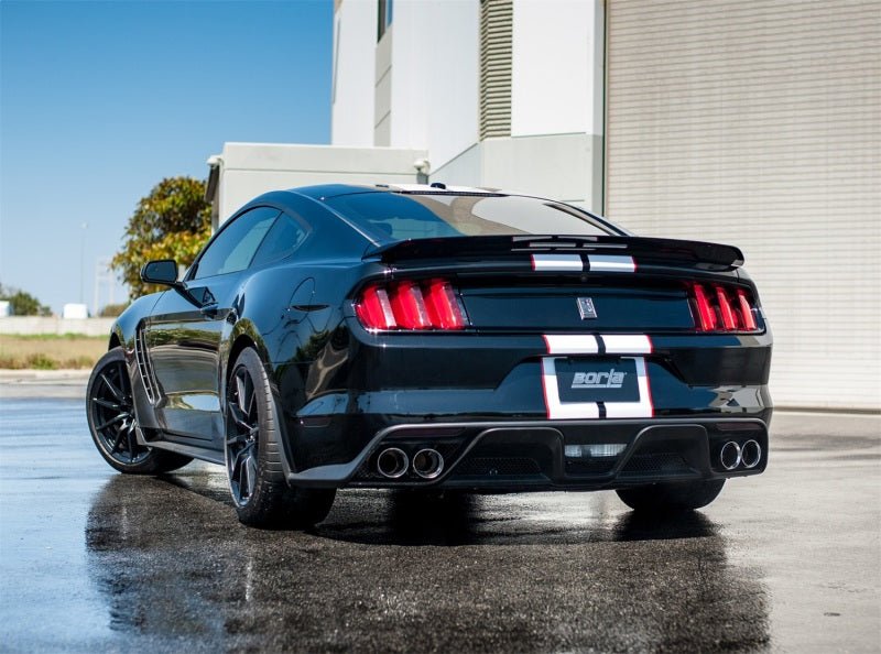 Borla 15-16 Ford Mustang Shelby GT350 5.2L ATAK Cat Back Exhaust (Uses Factory Valence) - Crew Original