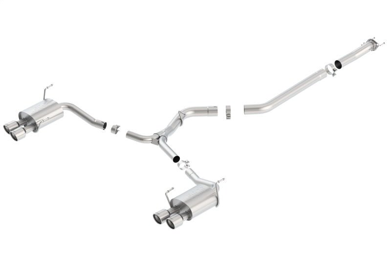 Borla 15-16 Subaru WRX / STI 2.5L S-Type Cat-Back Exhaust Quad Rd RL Tips - Crew Original
