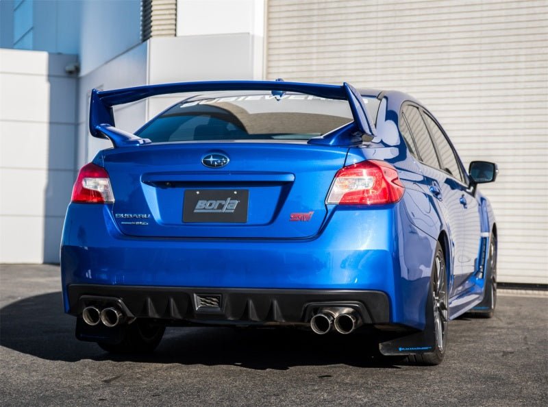 Borla 15-16 Subaru WRX / STI 2.5L S-Type Cat-Back Exhaust Quad Rd RL Tips - Crew Original