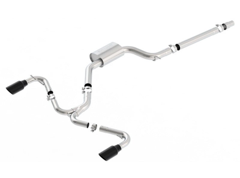 Borla 15-17 Volkswagen GTI (MK7) 2.0T AT/MT SS S-Type Catback Exhaust w/Black Chrome Tips - Crew Original