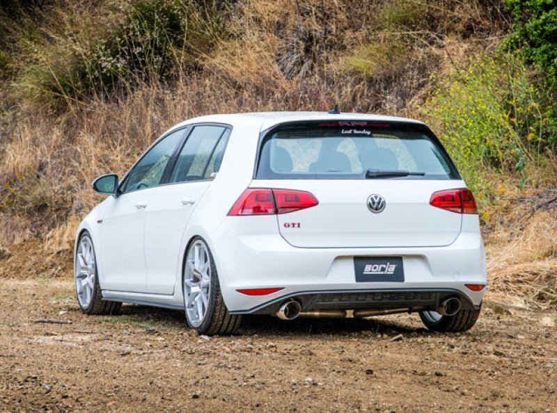 Borla 15-17 Volkswagen GTI (MK7) 2.0T AT/MT SS S-Type Catback Exhaust w/Stainless Brushed Tips - Crew Original