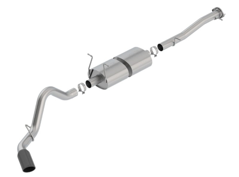 Borla 15-19 Chevy Silverado 2500 6.0L CC/STD Bed/153.7in WB S-Type Catback Exhaust Black Chrome Tip - Crew Original