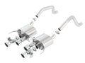 Borla 15 Chevy Corvette C7 ZO6 6.2L w/o AFM w/ NPP ATAK Quad RD RL IC Tips Center Rear Exit Exh - Crew Original