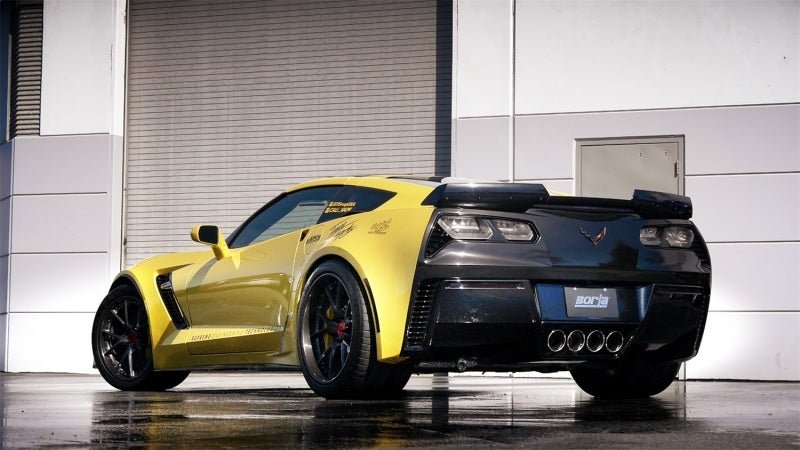 Borla 15 Chevy Corvette C7 ZO6 6.2L w/o AFM w/ NPP ATAK Quad RD RL IC Tips Center Rear Exit Exh - Crew Original