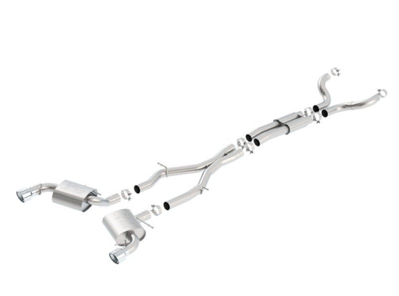 Borla 16-17 Chevy Camaro SS 6.2L ATAK Catback Single Split Rear Exit Exhaust w/Single Tips - Crew Original