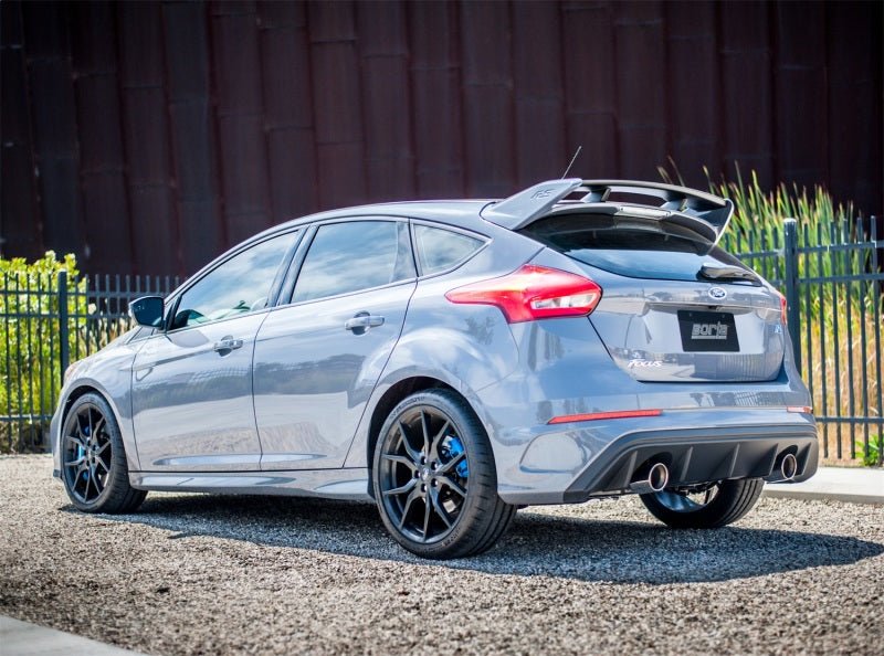 Borla 16-17 Ford Focus RS 2.3L MT Round Angle-Cut Tips Split Rear Exit ATAK Catback Exhaust - Crew Original