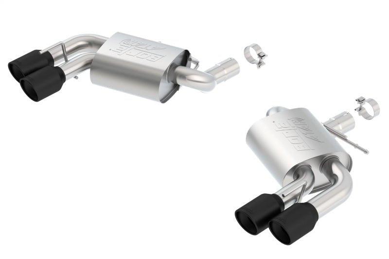 Borla 16-18 Chevy Camaro V8 SS AT/MT ATAK Rear Section Exhaust w/o Dual Mode Valves Ceramic Black - Crew Original