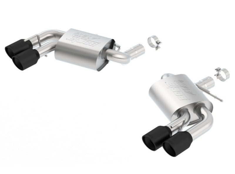 Borla 16-18 Chevy Camaro V8 SS AT/MT ATAK Rear Section Exhaust w/o Dual Mode Valves Ceramic Black - Crew Original