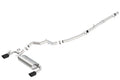 Borla 16-18 Ford Focus RS 2.3L MT AWD ATAK Catback Exhaust w/ Black Chrome Tip - Crew Original
