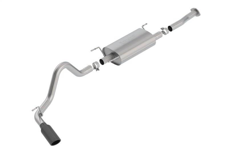 Borla 16-18 Toyota Tacoma 3.5L AT 4DR CC Short Bed S-Type SS Catback Exhaust - Black Chrome Tip - Crew Original
