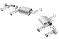 Borla 16 Chevy Camaro SS 6.2L w/ Dual NPP Atak Quad RD RL Tips Dual Exit Rear Section Exhaust - Crew Original