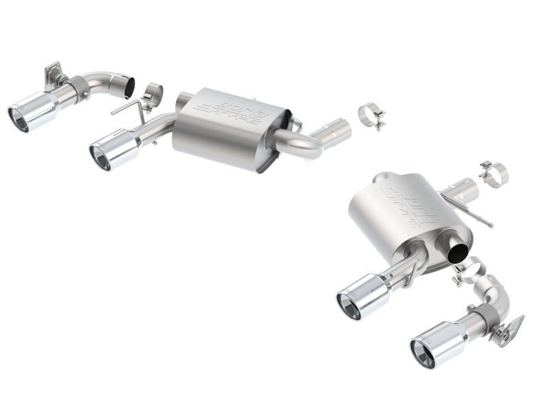 Borla 16 Chevy Camaro SS 6.2L w/ Dual NPP S-Type Quad RD RL Tips Dual Exit Rear Section Exhaust - Crew Original