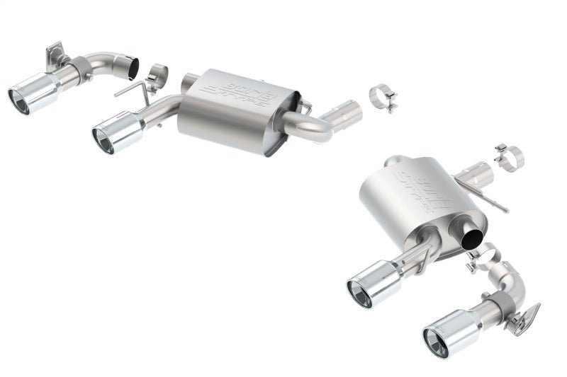 Borla 16 Chevy Camaro SS 6.2L w/ Dual NPP S-Type Quad RD RL Tips Dual Exit Rear Section Exhaust - Crew Original