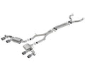 Borla 17-18 Chevrolet Camaro ZL1 6.2L V8 Atak Catback Exhaust w/ Dual Mode Valves CF Black Anod - Crew Original