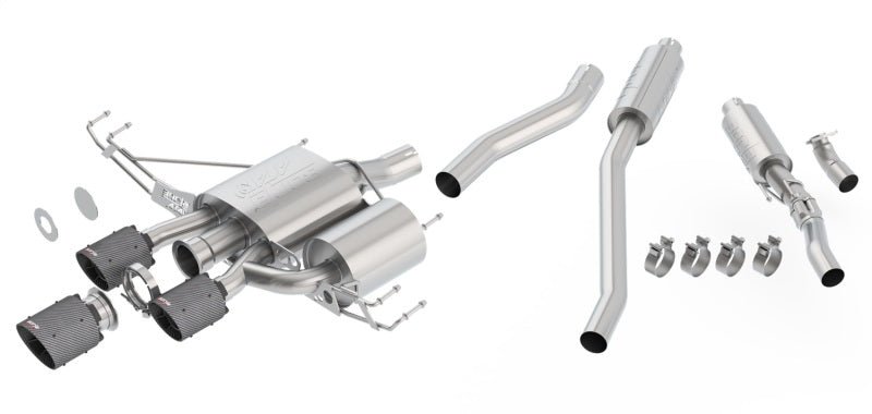 Borla 17-18 Honda Civic Type R 2.0L 2.75in Atak Adjustable Catback Exhaust (Carbon Fiber Black Tip) - Crew Original