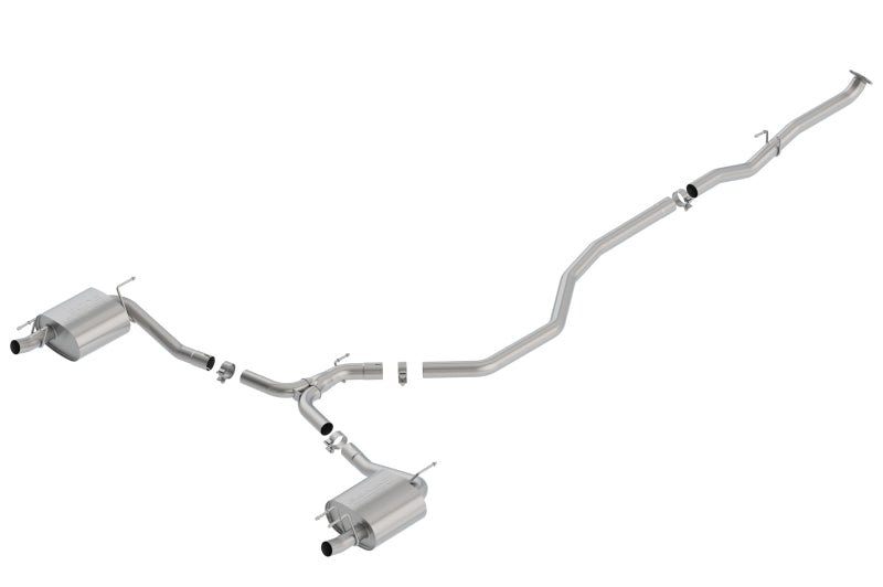 Borla 18-19 Honda Accord Sport 2.0L Turbo FWD AT/MT 4DR 2.25in/2.75in S-Type Catback Exhaust - Crew Original