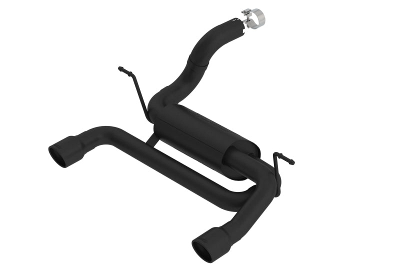 Borla 18-19 Jeep Wrangler JL/JLU 2.0L 4Cyl 2DR/4DR Axle Back Exhaust ATAK w/ 2.5in Tips - Black - Crew Original