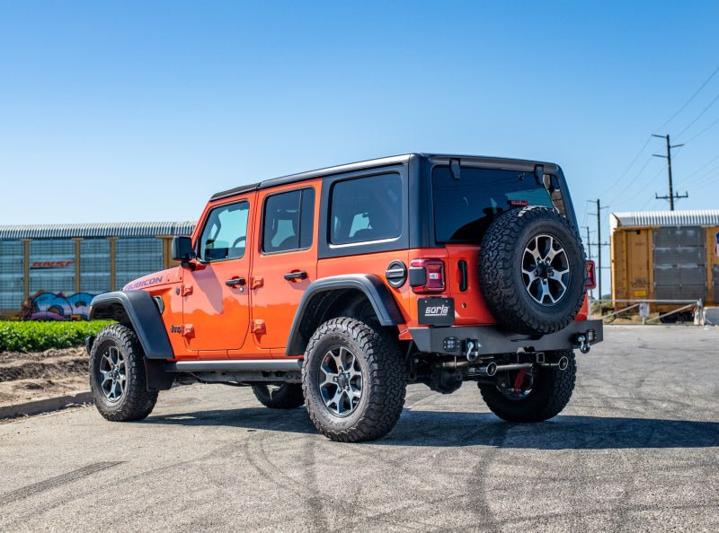 Borla 18-19 Jeep Wrangler JL/JLU 2.0L 4Cyl 2DR/4DR Axle Back Exhaust ATAK w/ 3.5in Tips - Crew Original