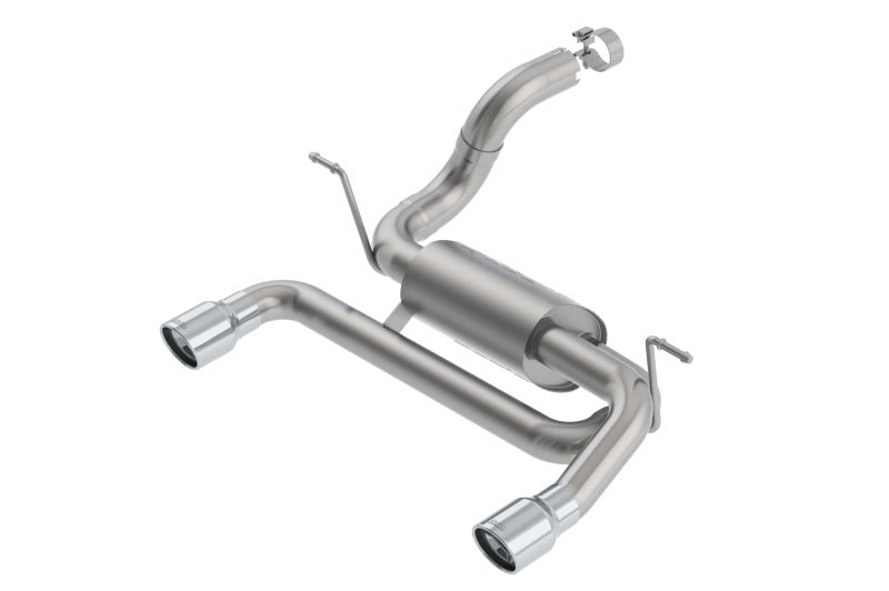 Borla 18-19 Jeep Wrangler JL/JLU 2.0L 4Cyl 2DR/4DR Axle Back Exhaust S-Type w/ 3.5in Tips - Crew Original