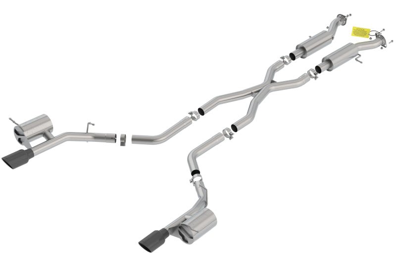 Borla 18-20 Dodge Durango SRT 6.2L V8 2.75in ATAK SS Catback Exhaust w/ BLK Chrome Tips - Crew Original