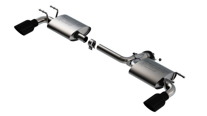 Borla 19-21 Mazda 3 Hatchback 2.0/2.5L NA S-Type Axle-back Black Chrome Tips - Crew Original