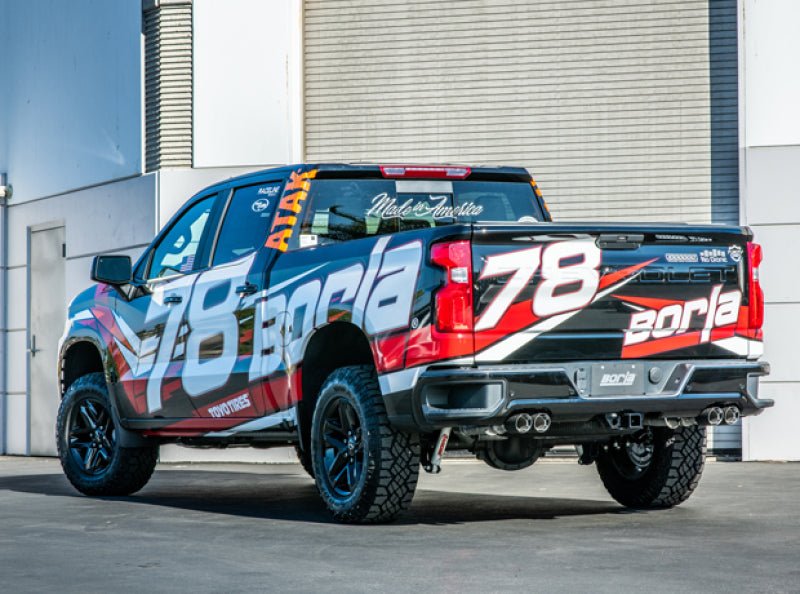 Borla 19 Chevrolet Silverado/GMC Sierra 1500 6.2L SS ATAK Catback Exhaust - Carbon Fiber Tips - Crew Original