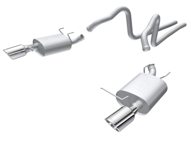 Borla 2011 Ford Mustang 3.7L 6cyl 6spd RWD SS S-Type Catback Exhaust - Crew Original