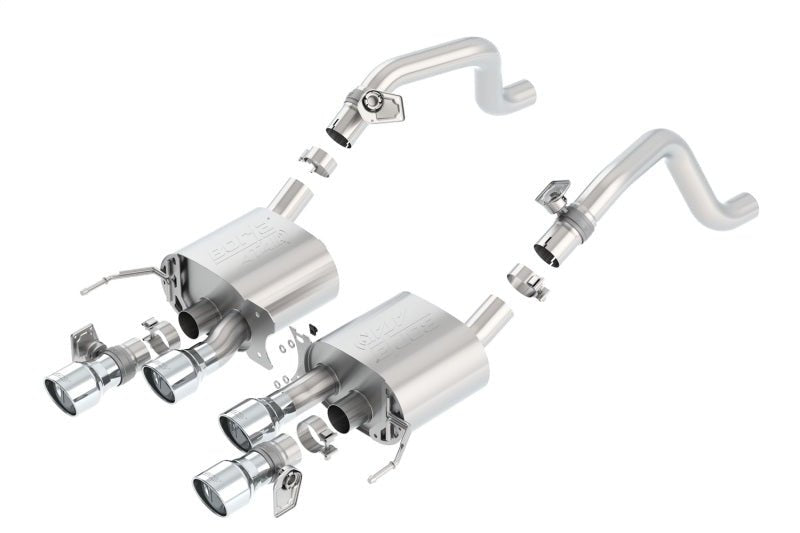 Borla 2014 Chevrolet Corvette C7 6.2L 8cyl ATAK Exhaust w/ NPP Dual Mode (rear section only) - Crew Original