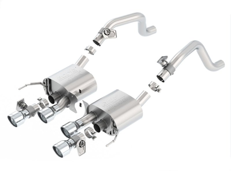 Borla 2014 Chevrolet Corvette C7 6.2L 8cyl ATAK Exhaust w/ NPP Dual Mode (rear section only) - Crew Original