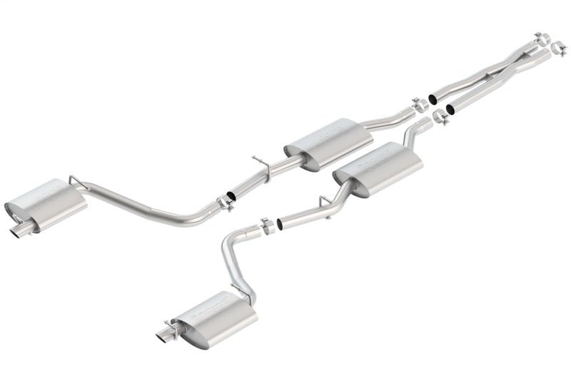 Borla 2015 Dodge Challenger 3.6L V6 S-TYPE Catback Exhaust No Tips Factory Valance - Crew Original