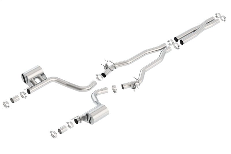 Borla 2015 Dodge Charger Hellcat 6.2L V8 ATAK Catback Exhaust w/ Valves No Tips Factory Valance - Crew Original