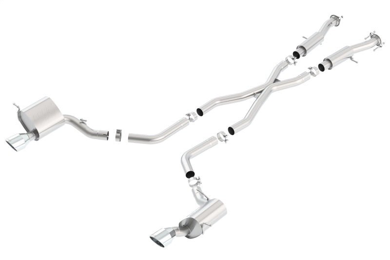 Borla 2015 Jeep Grand Cherokee SRT8 ATAK Dual Round Rolled Exit Catback Exhaust - Crew Original