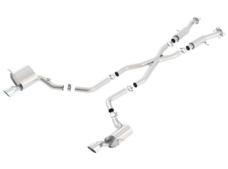 Borla 2015 Jeep Grand Cherokee SRT8 ATAK Dual Round Rolled Exit Catback Exhaust - Crew Original